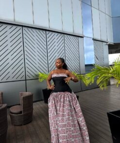 MIX-MATCH MAXI DRESS