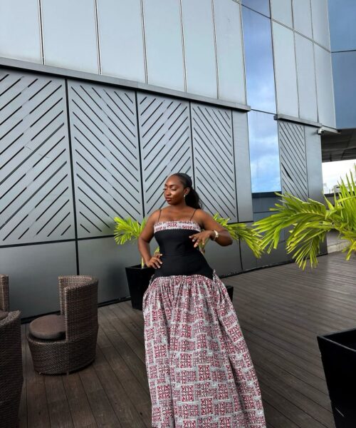 MIX-MATCH MAXI DRESS