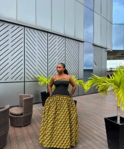 MIX-MATCH MAXI DRESS