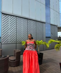 MIX-MATCH MAXI DRESS