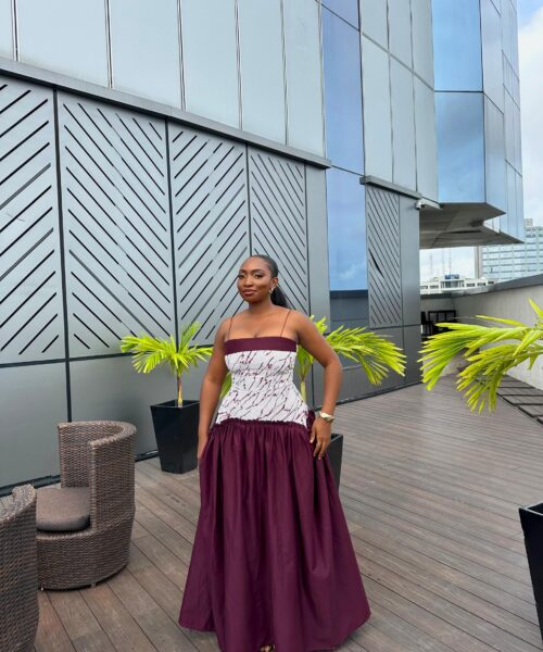 MIX-MATCH MAXI DRESS