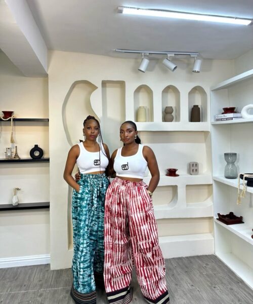 Adire X Asooke Pants